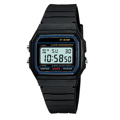 Montre numérique LED pour hommes, montre-bracelet Vintage en Silicone, horloge électronique