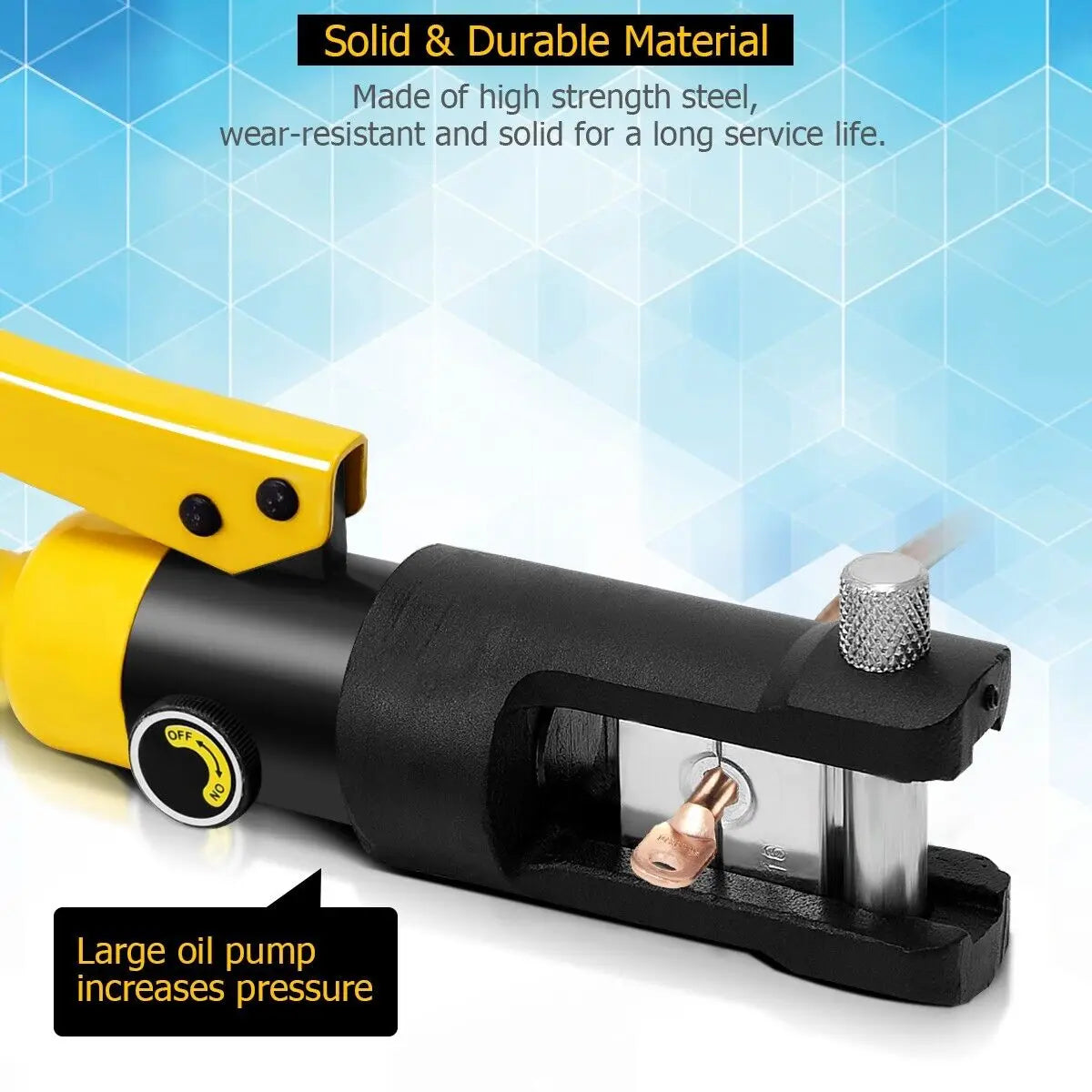 ERGOBiens TER-Fil de sertissage hydraulique à souder, câble de batterie, pince à sertir LDPTerminal, 16