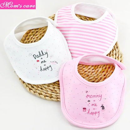Bavoirs en coton pour bébés, Lot de 3 pièces, serviette de salive pour nouveau-nés, filles et garçons, tissu pour rots, bavoirs, accessoires pour bébés