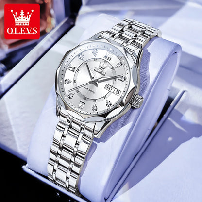 OLEVS 6727  montres mécaniques automatiques Simple polyvalent 30m étanche