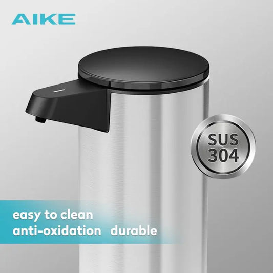 AIKE – distributeur automatique de détergent de cuisine, en acier inoxydable Durable, Rechargeable par USB, intelligent, pompe à savon liquide électrique