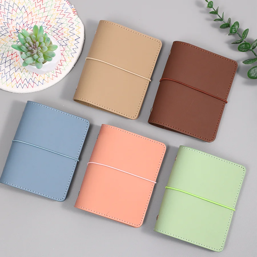 Cahier A7 à Feuilles Mobiles en Cuir Souple,