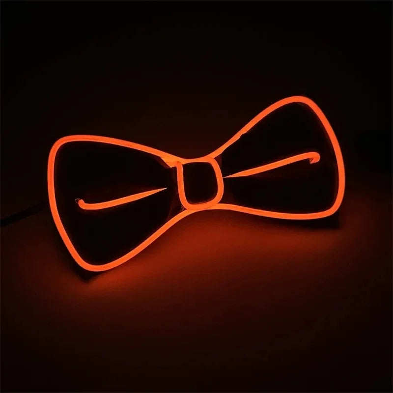 Noeud lumineux LED Shoous pour homme, fil EL lumineux, accessoire de vêtements de scène, décoration de fête au néon, Halloween et Noël, bar et club