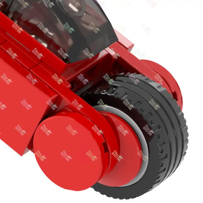 Blocs de construction de moto MOC, 76 pièces, modèles de moto Cyberpunk créatifs AKIRA Kaneda, jouets d'assemblage à monter soi-même pour enfants MOC1256