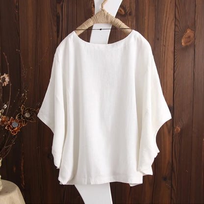 Harajuku Y2k haut Vintage vêtements T-Shirts coton lin Streetwear chemises décontractées pour femmes vêtements T-Shirts mode été