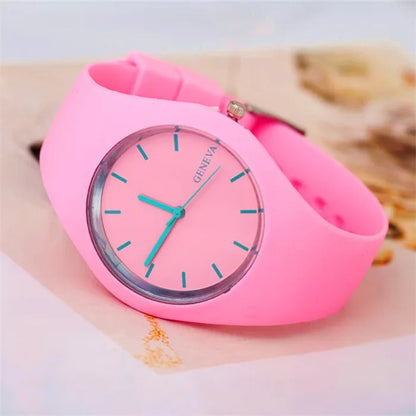 montres Ultra-mince mode bracelet en Silicone