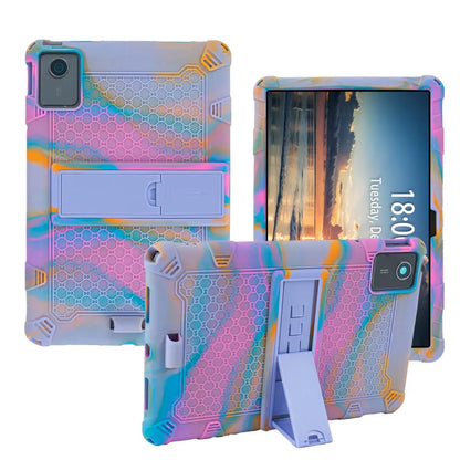 Étui souple pour Lenovo Tab M11 TB330FU TB331David, support de déclinaison en silicone pour Lenovo Xiaoxin Pad 2024 11 pouces avec stylet tactile à sangle