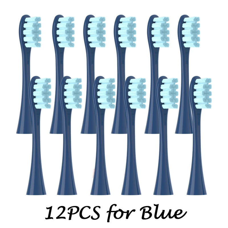 Têtes de brosse de remplacement, scellées sous vide, emballées, pour Oclean X PRO/ Z1/ F1/ One/ Air 2 /SE, buses de nettoyage en profondeur souples DuPont, 12 pièces