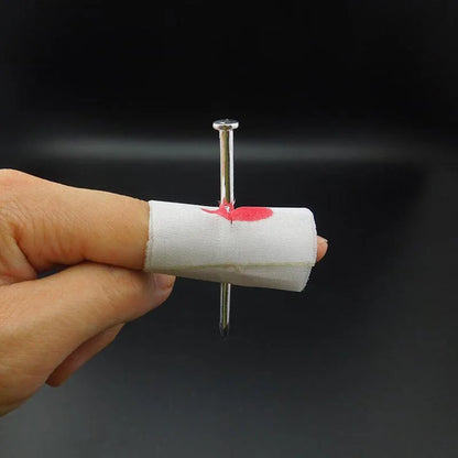 Faux ongles à travers le doigt pour enfants, blagues pratiques, jouets de farce, astuce d'Halloween, gags pour enfants, nouveau