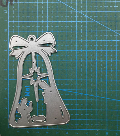 Matrices de découpe en métal cloche de noël, père noël ...