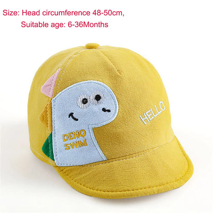 Casquette de Baseball en Maille pour Enfant, Chapeau de Soleil Ajustable, Motif Dinosaure de Dessin Animé, pour l'Extérieur, pour Bébé Garçon et Fille