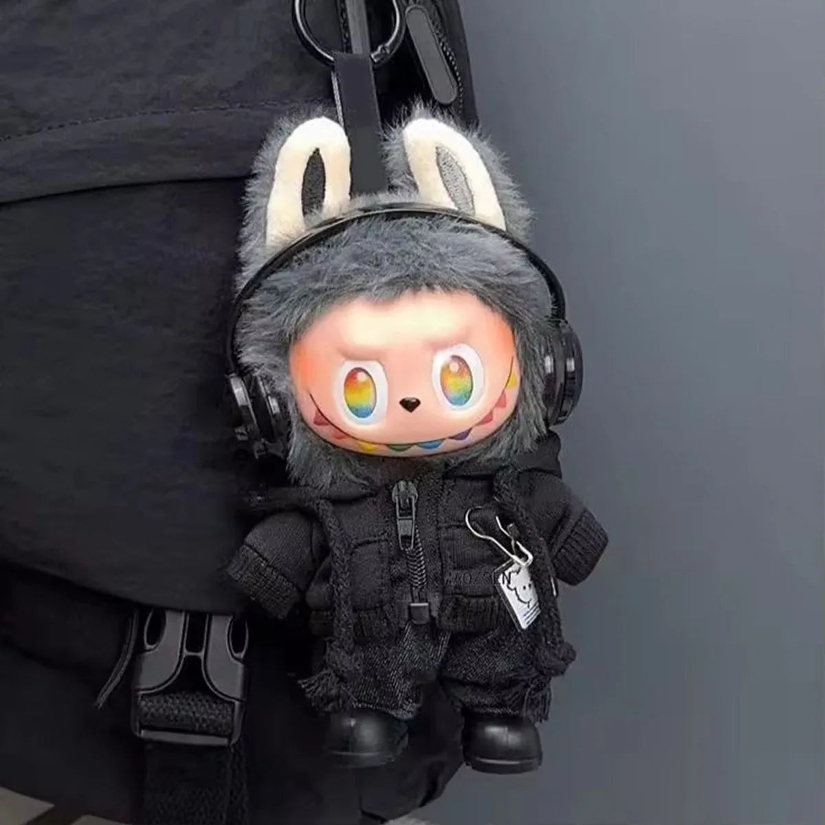 [Pas de poupée] sweat à capuche décontracté costume noir mode sweat veste tenue vêtements pour Labubu vêtements cadeaux