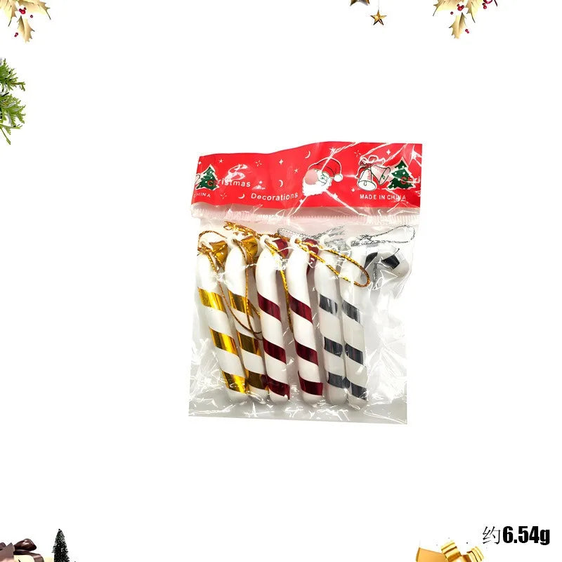 Décorations sucre d'orges de noël de 7cm
