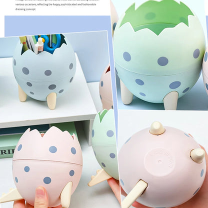 Porte-stylo détachable en forme d'œuf de dinosaure, mignon, organisateur, Pot à crayons, conteneur de papeterie, ornement de bureau, boîte de rangement, cadeau pour enfants
