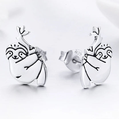 WOSTU boucles d'oreilles cœur fleur 100% argent Sterling 925 perle petites boucles d'oreilles pour femmes mariage fiançailles bijoux cadeaux