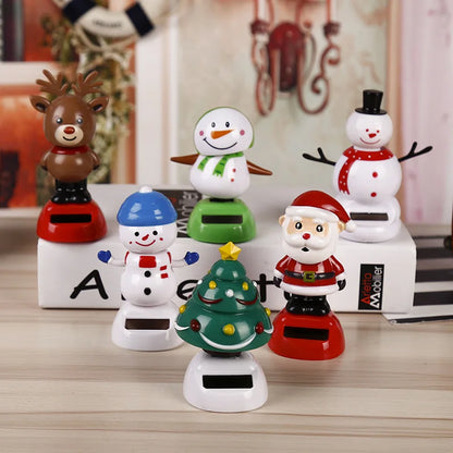 Décoration de bureau de noël pour la maison, danse solaire, père noël, élan, bonhomme de neige, cadeau de joyeux noël, accessoire pour la maison, décoration de Festival