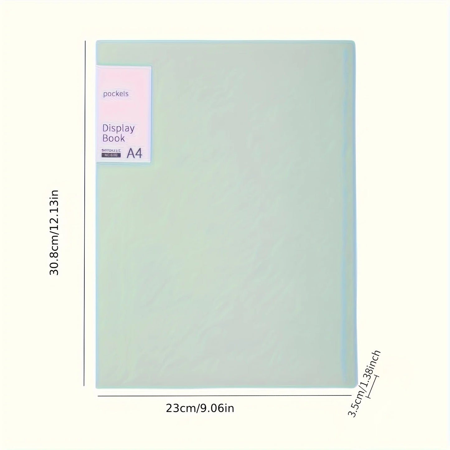 porte vue A4 avec matériau PP, 40 pochettes