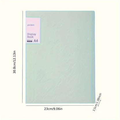 porte vue A4 avec matériau PP, 40 pochettes