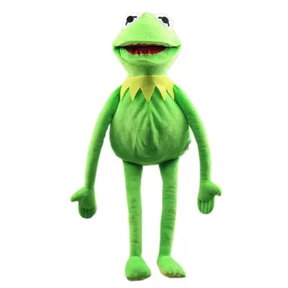 Kermit la grenouille drôle en peluche poupée marionnette à main cartable grenouille Animal en peluche grande poupée Ventriloquist Performance accessoires pour bébé
