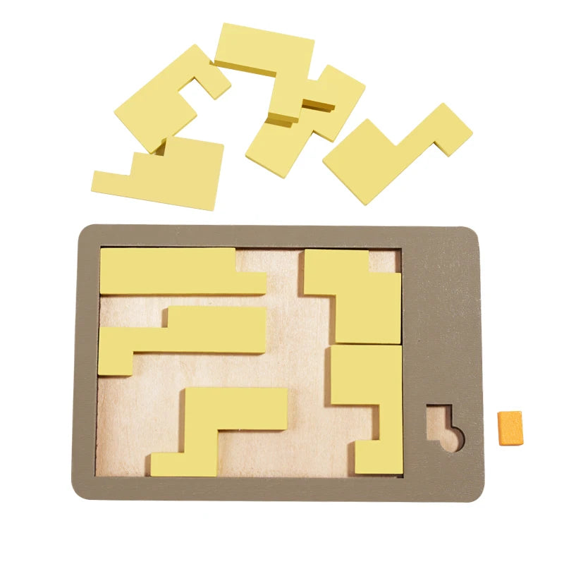Puzzles géométriques en bois défi Impossible combustion du cerveau décompression qi esprit casse-tête pour adultes enfants