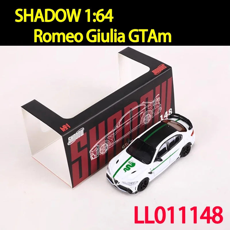 SHADOW/DCT 1:64 échelle Romeo Giulia GTAm voiture en alliage modèle de voiture ornement Souvenir affichage Collection passe-temps cadeau