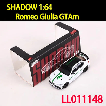 SHADOW/DCT 1:64 échelle Romeo Giulia GTAm voiture en alliage modèle de voiture ornement Souvenir affichage Collection passe-temps cadeau
