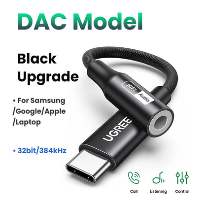 UGREEN-Câble USB Type-C vers 3.5mm pour écouteurs