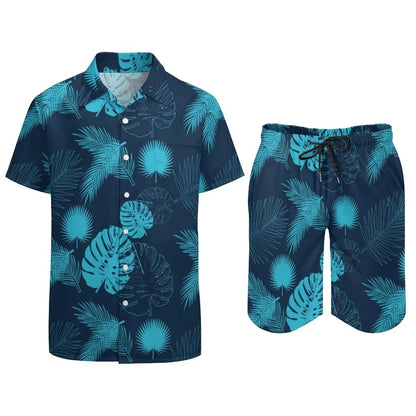 Ensemble champignon magique psychédélique pour hommes, chemise décontractée imprimée en 3D, short de plage surdimensionné, ensemble 2 pièces, costumes hawaïens pour vacances