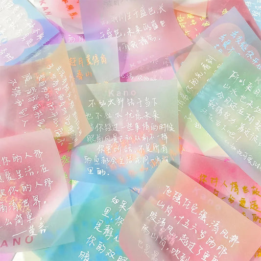 post it, document aléatoire, 7.6x7.6cm, 50 feuilles par pièce