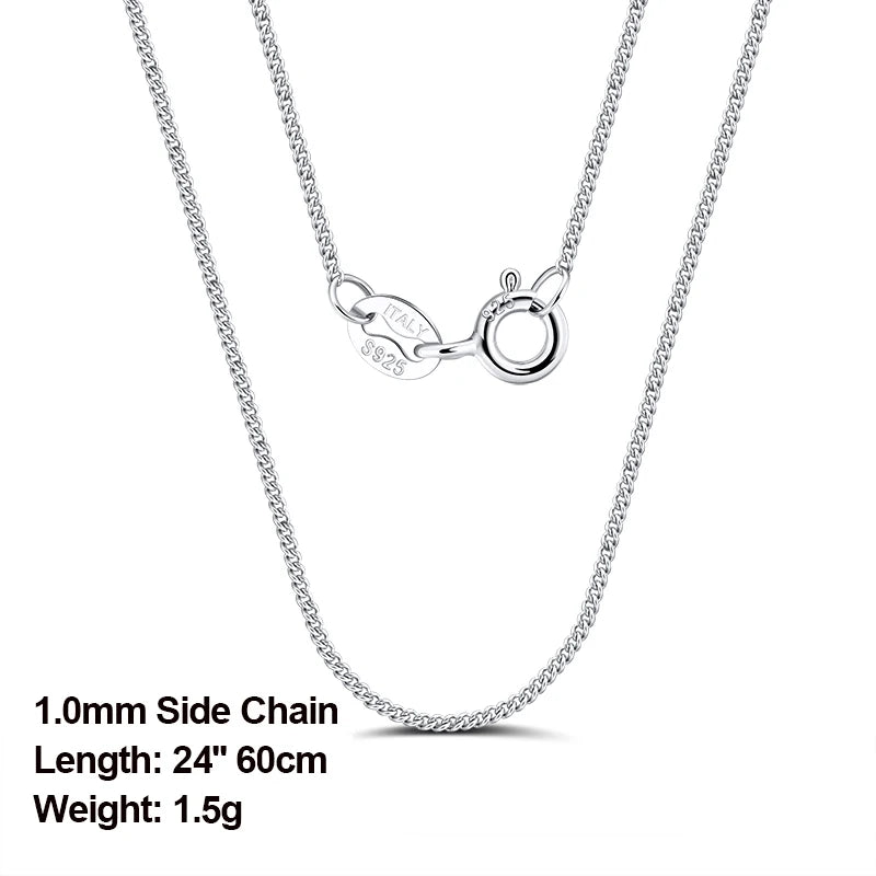 ORSA JEWELS véritable 925 collier en argent Sterling Figaro joint torique chaîne de cou torsadé serpent barre singapour boîte chaîne collier femmes 1