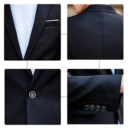 Costumes formels complets Ternos pour hommes, blazers élégants, pantalons et vestes, costume de luxe, vêtements de mariage, affaires, 2 pièces, 3 ensembles