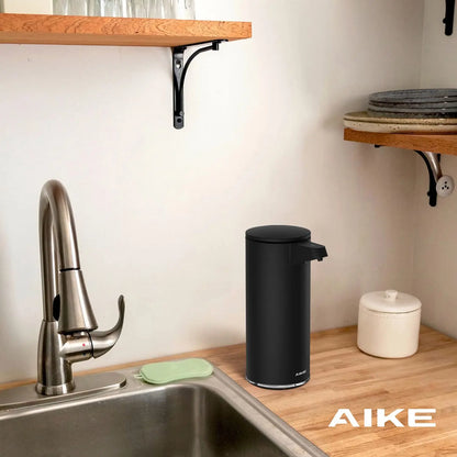 AIKE – distributeur automatique de détergent de cuisine, en acier inoxydable Durable, Rechargeable par USB, intelligent, pompe à savon liquide électrique