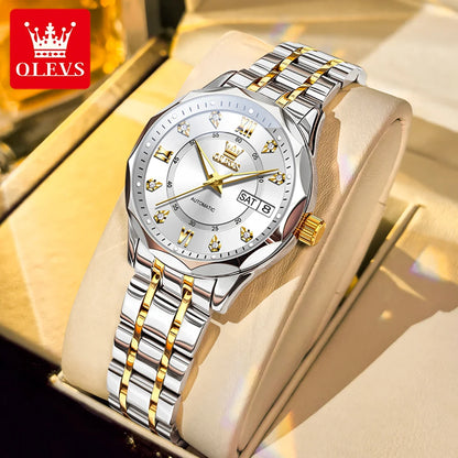 OLEVS 6727  montres mécaniques automatiques Simple polyvalent 30m étanche