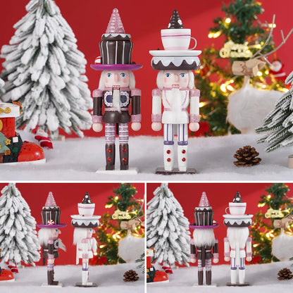 Soldat Casse-Noisette De Noël Pour Enfants, Gâteau Crème, Artisanat En Bois, Marionnette, Beurre, Ornement De Bureau, Nouvel An, Décoration De La Maison, Cadeau