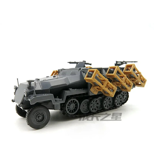 Jouet de voiture militaire pour garçon, véhicule blindé de lancement de fusée, assemblage en plastique 4D, kits de modèles, WWII Stuka Zu Fuss, 1/72