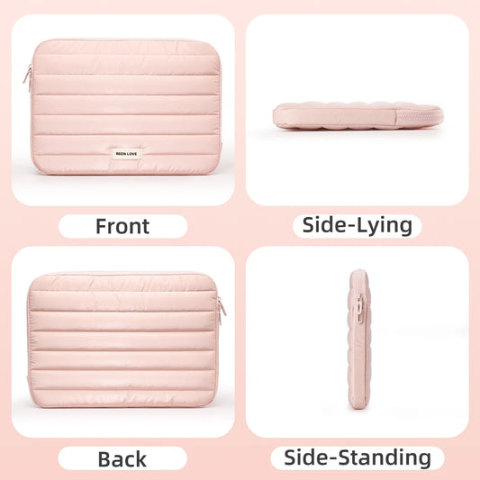 Puffy Laptop Sleeve 13/14 Inch MacBook Air iPad Pro Case Tablet Pouch Fashionable Soft Laptop Case