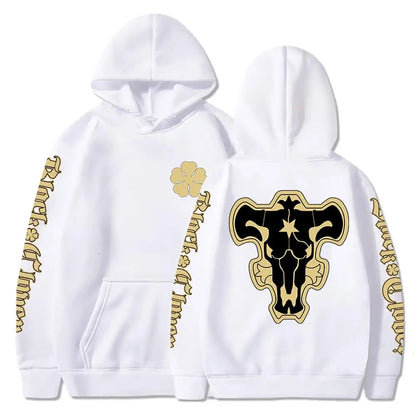 Sweat-shirt à capuche avec emblème de l'escouade de taureaux noirs, dessin animé Yami Asta, chevaliers magiques, pour hommes et femmes, décontracté, Harajuku, Streetwear