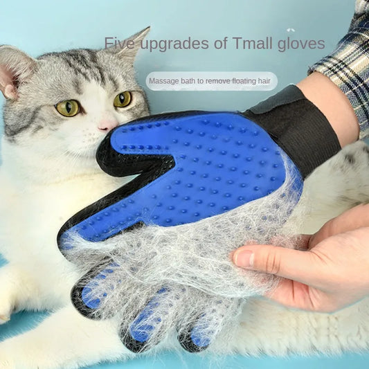 Gants de toilettage en silicone pour animaux de compagnie, brosse à cheveux et peigne pour chats, livres pour chiens, épilation, fournitures pour animaux domestiques