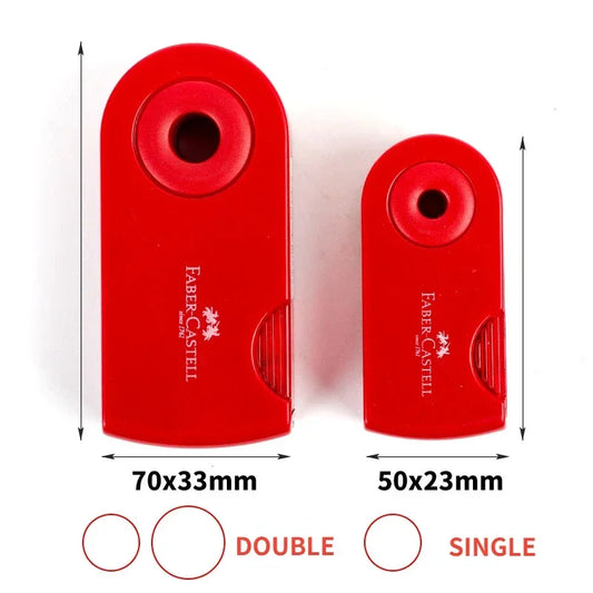 Taille-crayon double, trou unique, multifonctionnel, fournitures scolaires et de bureau, article créatif pour étudiant