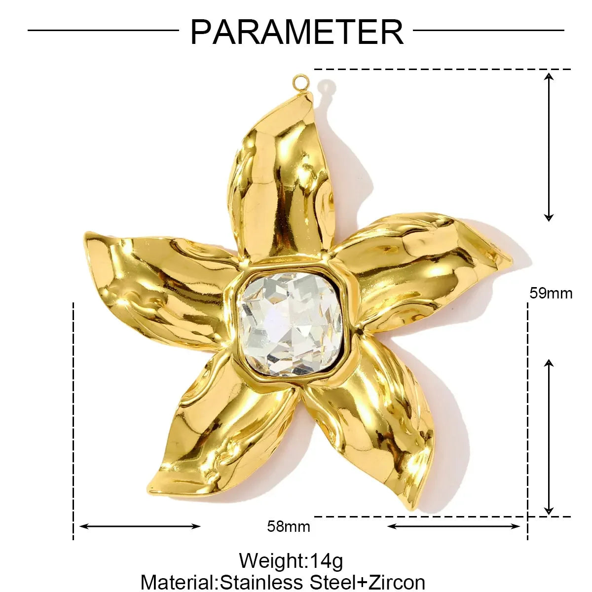 3 pièces/lot géométrique en acier inoxydable disque goutte d'eau boucle d'oreille breloques secteur fleur collier à faire soi-même pendentifs femmes étoile coeur bijoux