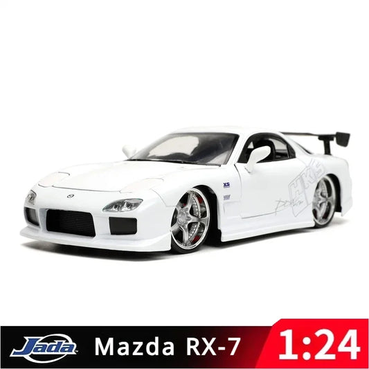 Jada 1:24 1993 Mazda RX-7 jas7 Haute Simulation Diecast Voiture En Alliage De Métal Modèle De Voiture Jouet Pour Enfants Cadeau Collection J214
