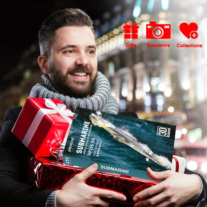 Piececool – Puzzle 3D en métal, Kits de construction de maquettes sous-marin, jouet de bricolage pour adulte, casse-tête pour adolescent