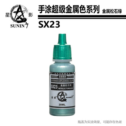 Pigment de peinture de document métallique, affaires militaires, jouets en argile faits à la main, modèle de revêtement à la main, coloration stylo SX01-SX024 revêtement Staline