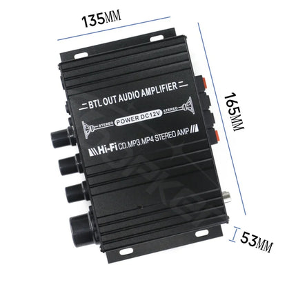 WOOPKER-Amplificateur de son pour système audio-visuel domestique, lecteur multimédia de basse de médailles numériques stéréo, amplificateur de puissance HiFi, AK390, BT 5.0, 800W