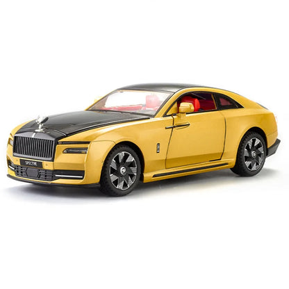 1:24 Rolls Royces Spectre alliage Luxy nouvelle énergie modèle de voiture moulé sous pression et véhicule jouet en métal charge modèle de voiture son lumière enfants cadeaux
