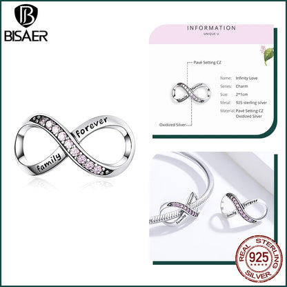 BISAER 925 en argent Sterling mignon chien breloque perle teckel animal de compagnie pendentif platine plaqué ajustement femmes Bracelet à bricoler soi-même bijoux fins