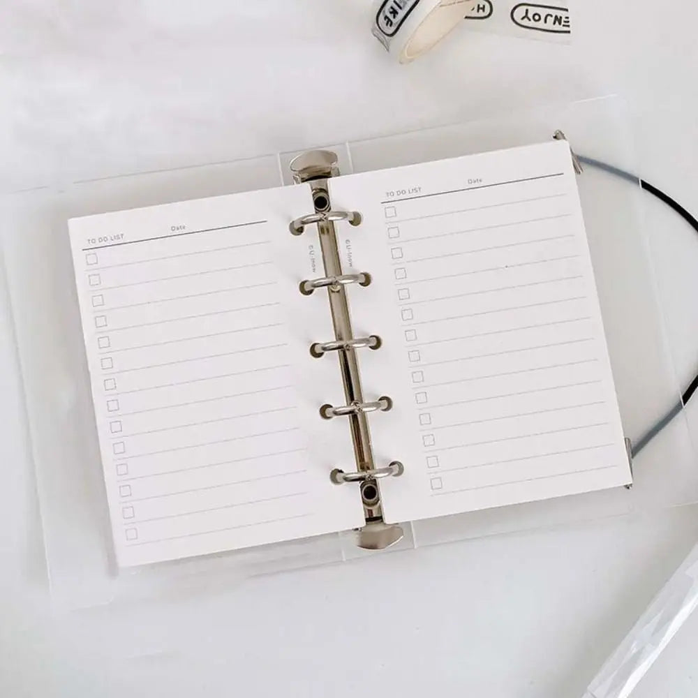 Papier de recharge, index à 5 trous, page intérieure, cartes, reliure de recharge intérieure, papier Liberty, blanc, papeterie, 50 feuilles