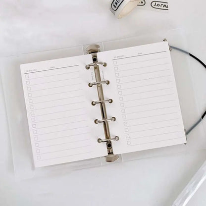 Papier de recharge, index à 5 trous, page intérieure, cartes, reliure de recharge intérieure, papier Liberty, blanc, papeterie, 50 feuilles