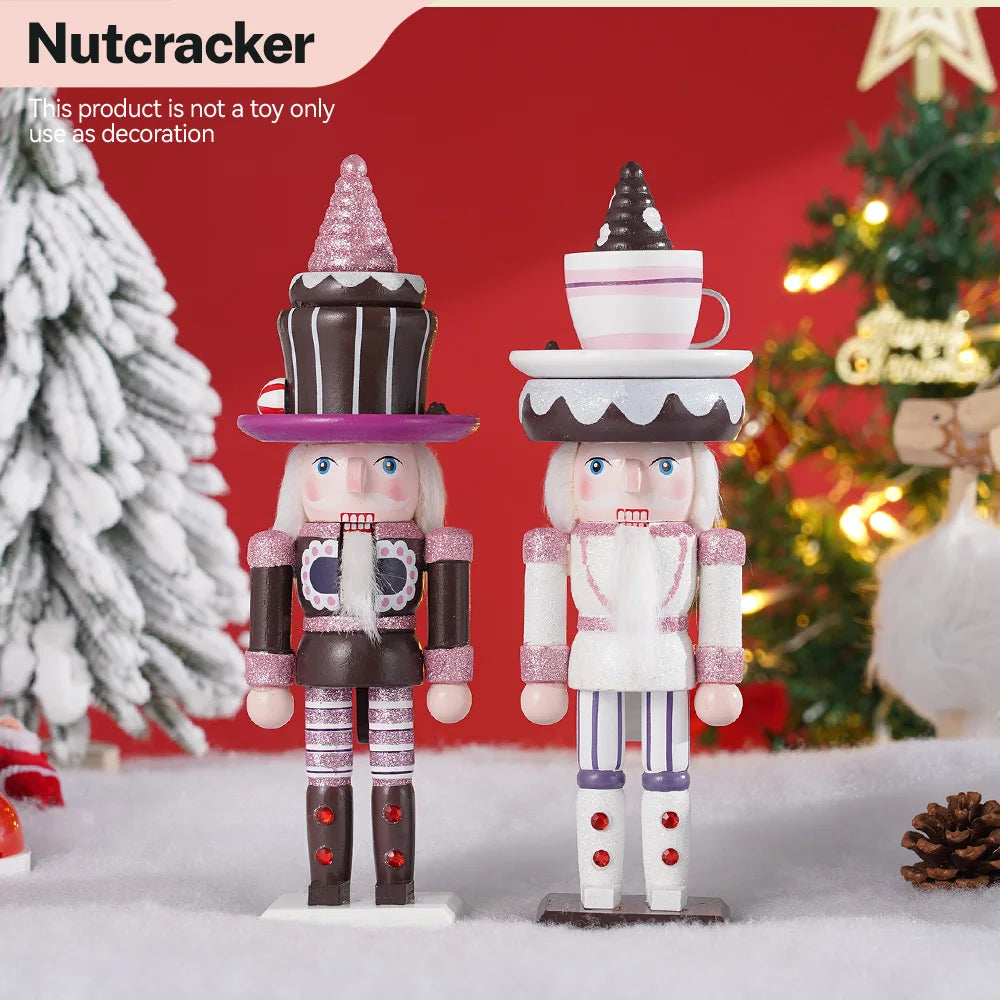Soldat Casse-Noisette De Noël Pour Enfants, Gâteau Crème, Artisanat En Bois, Marionnette, Beurre, Ornement De Bureau, Nouvel An, Décoration De La Maison, Cadeau