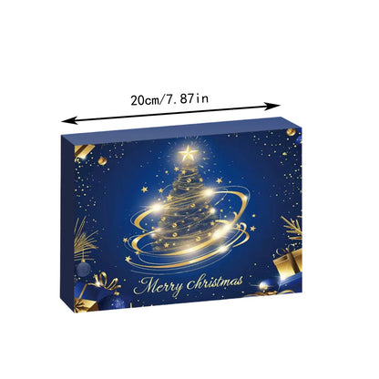 Calendrier de compte à rebours de noël 24 jours, calendrier de l'avent, collier, Bracelet, boucles d'oreilles, cadeaux de noël